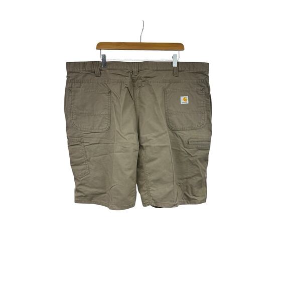 Carhartt Cargo Shorts Mens Size 46 Canvas Relaxed Fit Workwear Brown 100280 235 - Picture 1 of 6